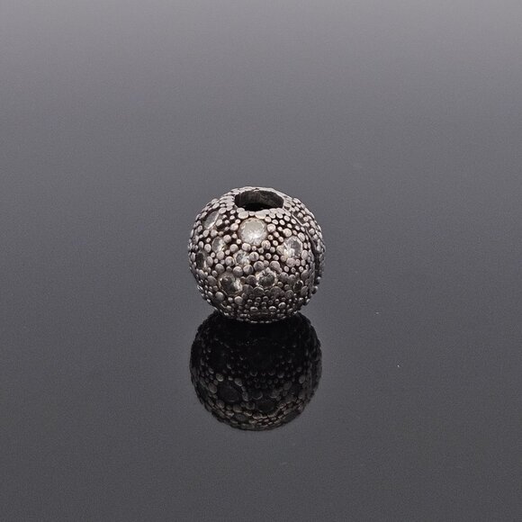 925 Pandora Sterling Silver Cosmic Stars Crystal Sphere Charm Bead - Picture 3 of 8